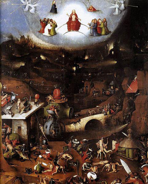 Hieronymus Bosch The last judgement oil painting picture